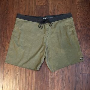 Billabong Olive and Black Board Shorts
